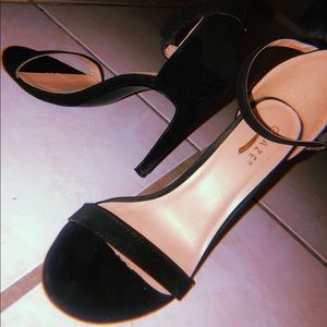 Open black heels